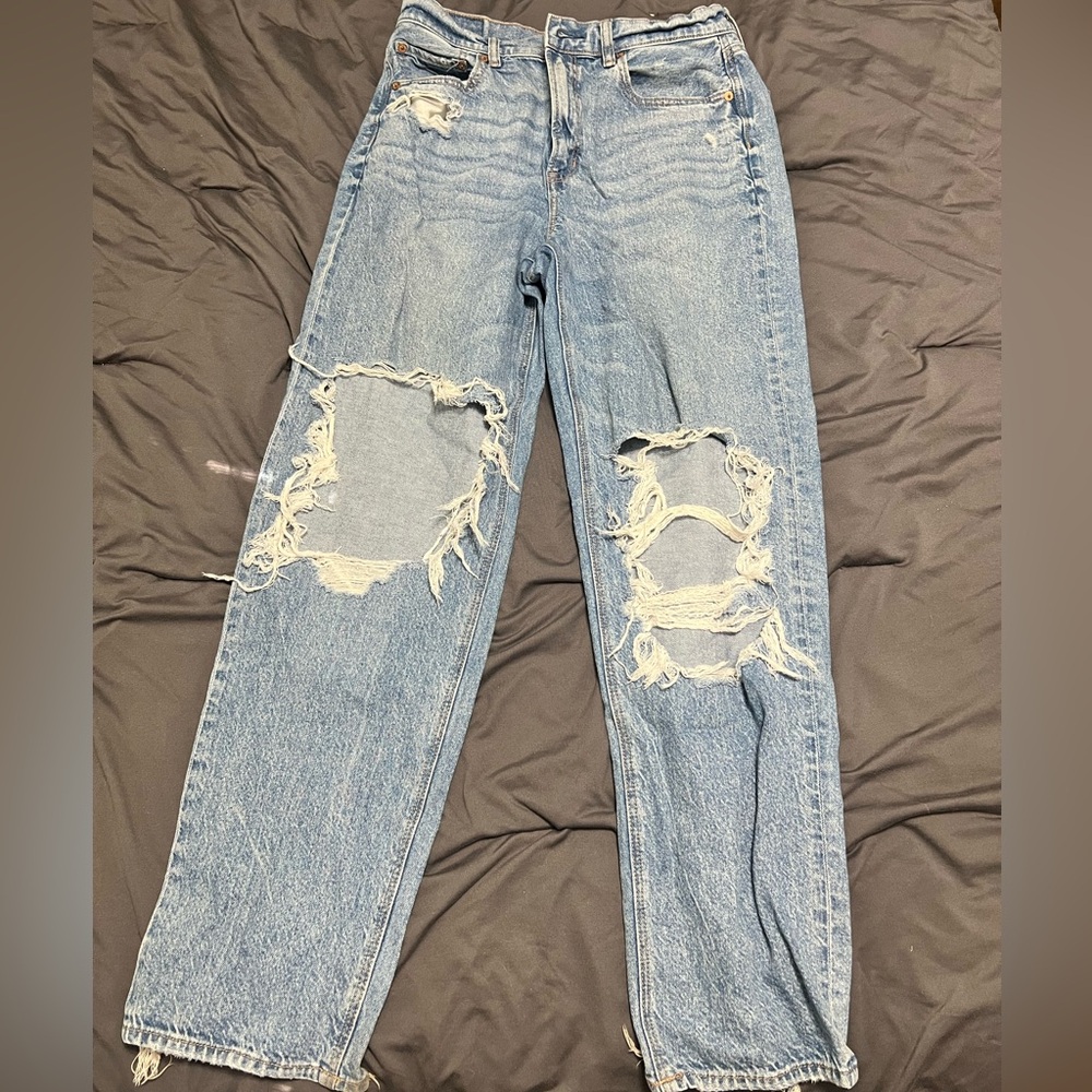 American Eagle Strigid highest waist straight leg pants
